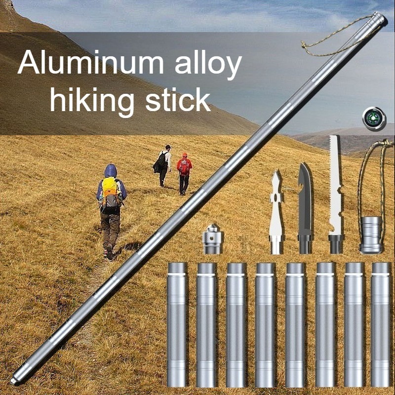 Trekking Pole Carbon - Outdoor Anti Slip Walking Stick Camping