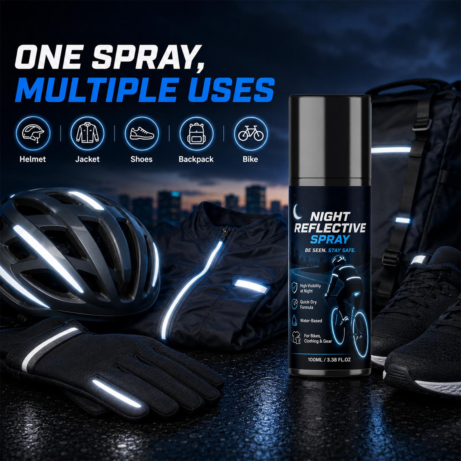 100ml Night Reflective Spray,  - Running Visibility Gear recension och pris
