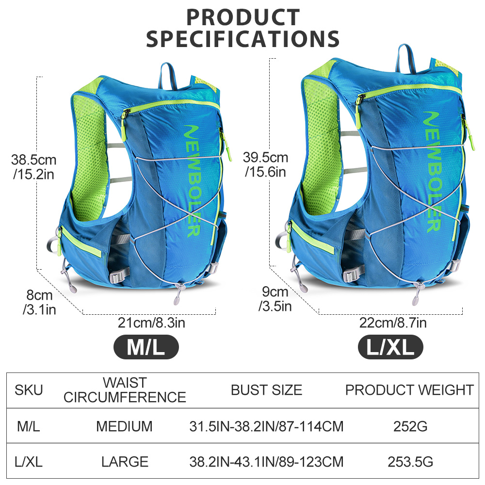 NEWBOLER Running Hydrating Ves - Hydration Vest recension och pris