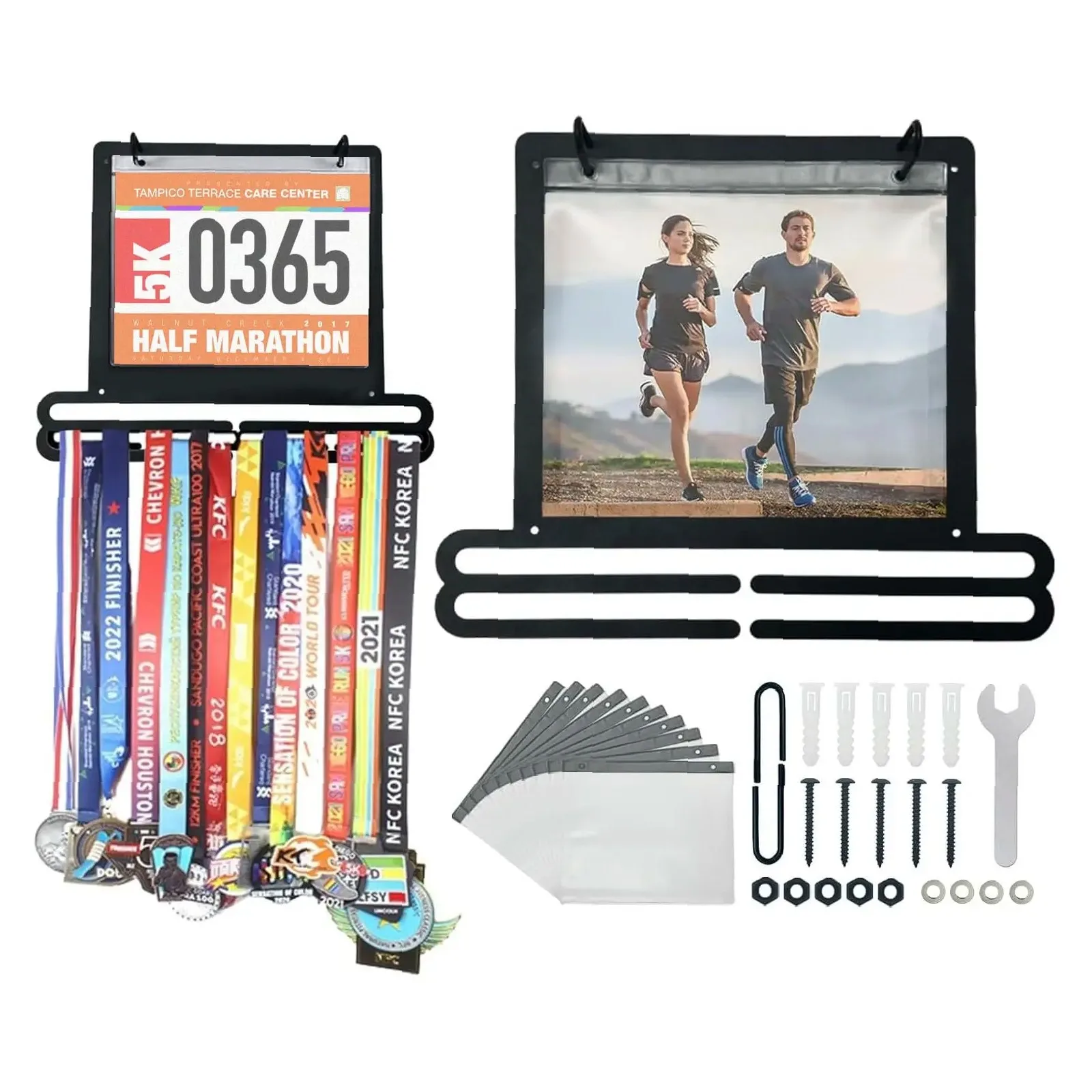 Race Medal and Bib Display Med - Race Bib recension och pris