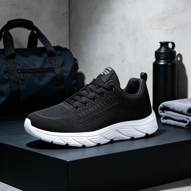 Men Breathable Knit Sneakers W - Running Shoes Men recension och pris